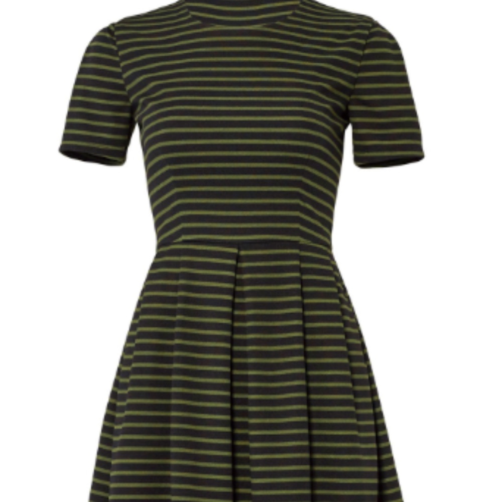 Hutch green striped dress